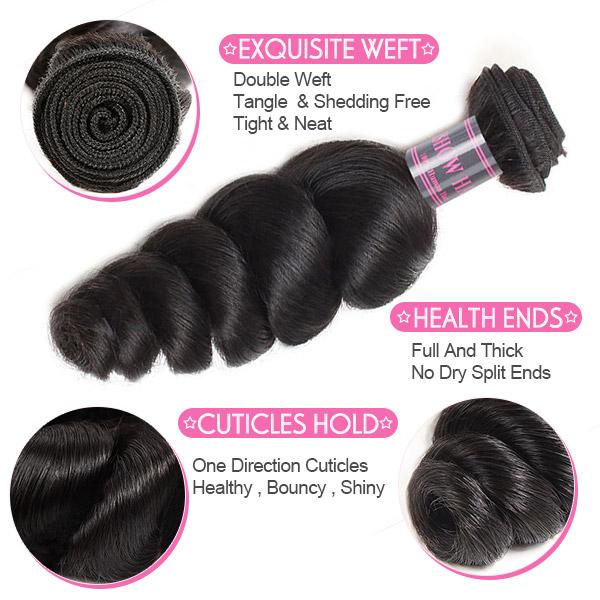 Loose Wave Virgin Human Hair Drop Shipping Virgin Hair Extension Flash Sale