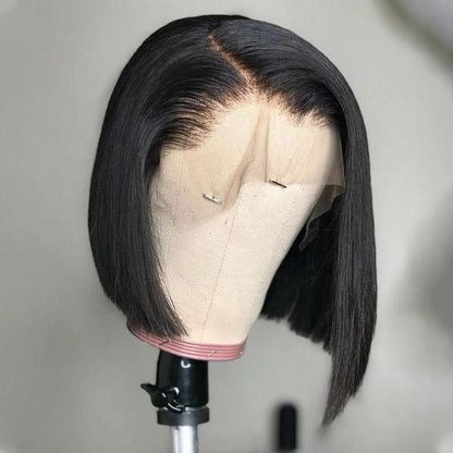 Short Bob Wigs Free Part Bob Lace Front Wigs 100% Bob Human Hair Wigs