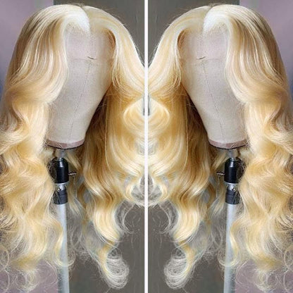 613 Blonde Hair Lace Wigs Virgin Body Wave Human Hair 13*4 Lace Front Wigs