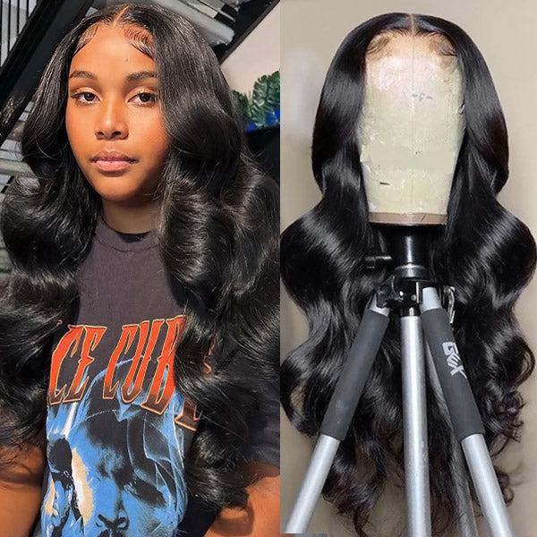 4x4 Lace Closure Body Wave Wig HD Human Hair Wigs Wear And Go Glueless Wig