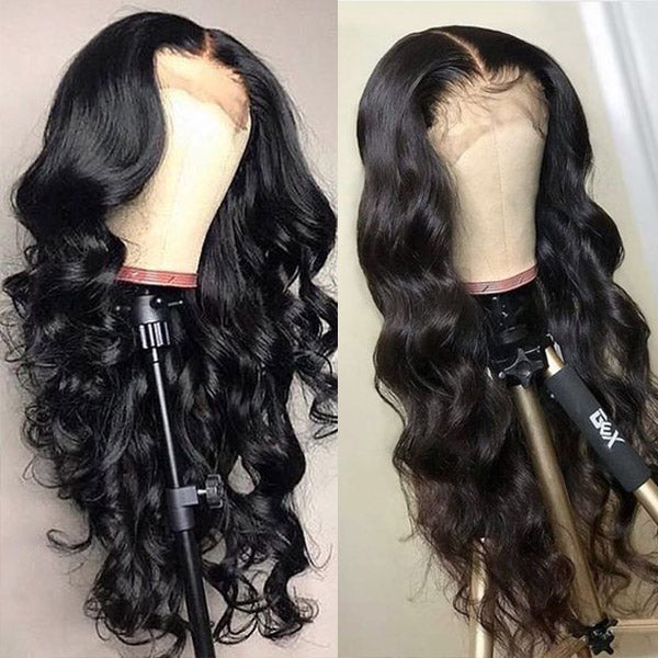 16 Inch Body Wave Wig Undetectable Lace Wigs HD 13x4 Human Hair Wigs With Pre Plucked