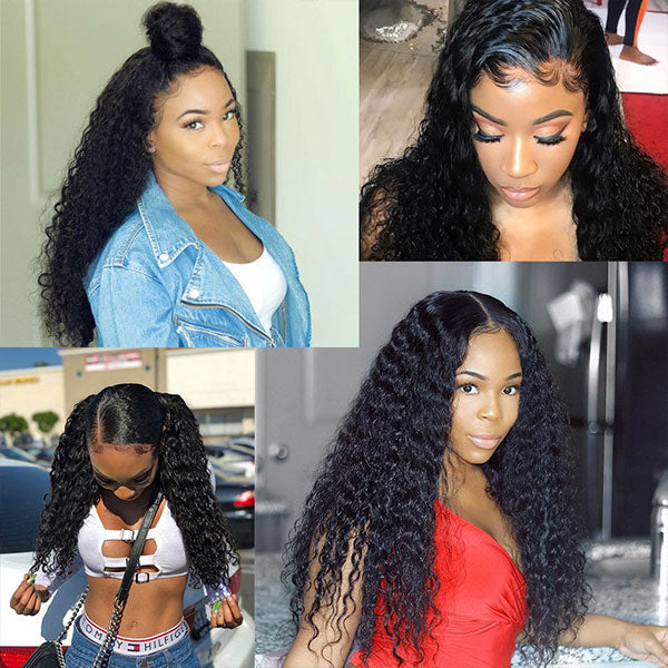 8A Ishow Deep Wave Hair Buy 3 Bundles Get 1 FREE Closure