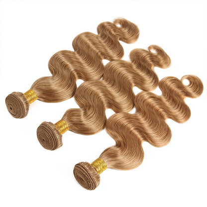 Honey Blonde Body Wave Bundles With Closure 