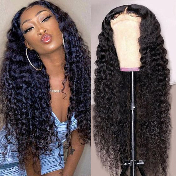 Curly Lace Closure Wigs 5*5 Closure Wigs Transparent Lace Wigs