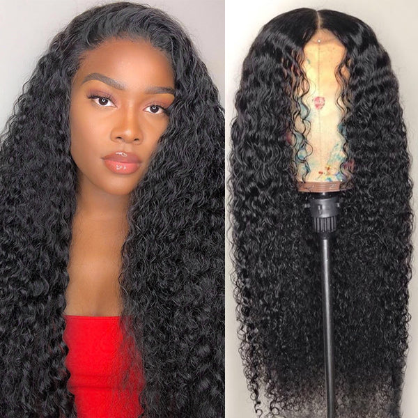 Kinky Curly Wig 13x4 Lace Front Wig Invisible HD Transparent Lace Wigs