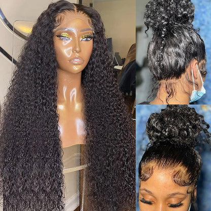 Curly Hair Lace Wigs Skin Melt 13x4 Invisible Lace Front Wigs Real HD Human Hair Wig