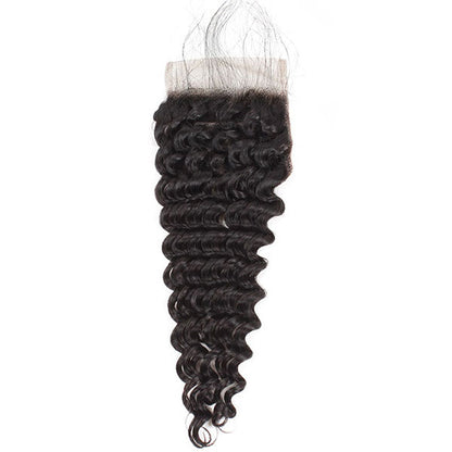 Hairsmarket 8A Ishow Deep Wave Hair Extension Buy 3 Bundles Get 1 FREE Closure 4*4 Lace Cosure