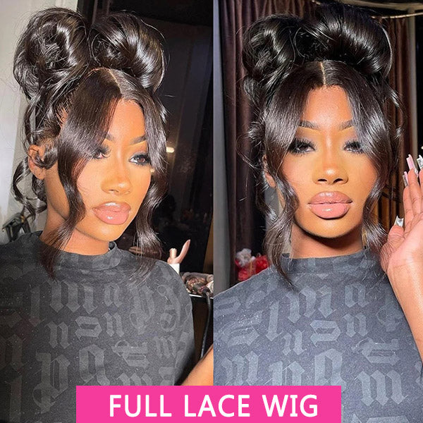 Full Lace Wig Loose Wave Human Hair 13x4 Full Lace Front Wigs 28 Inch 150% Density