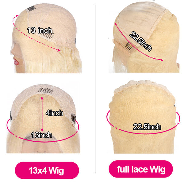 613 Full Lace Wigs Human Hair Blonde Body Wave 13x4 Lace Front Human Hair Wigs