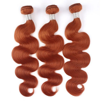 Ginger Bundles with Closure Virgin Body Wave Human Hair 3 Bundles with Hd Lace Closure