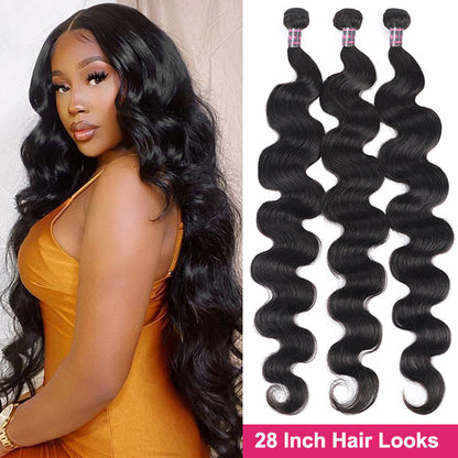 Brazilian Body Wave Bundles Unprocessed Human Hair Weave 3 Bundles