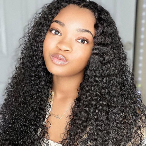 Ishow Virgin Hair Peruvian Curly Wave Virgin Human Hair 3 Bundles