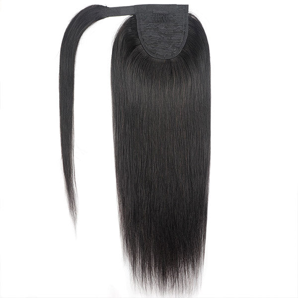 Wrap Around Ponytail Human Virgin Straight Hair