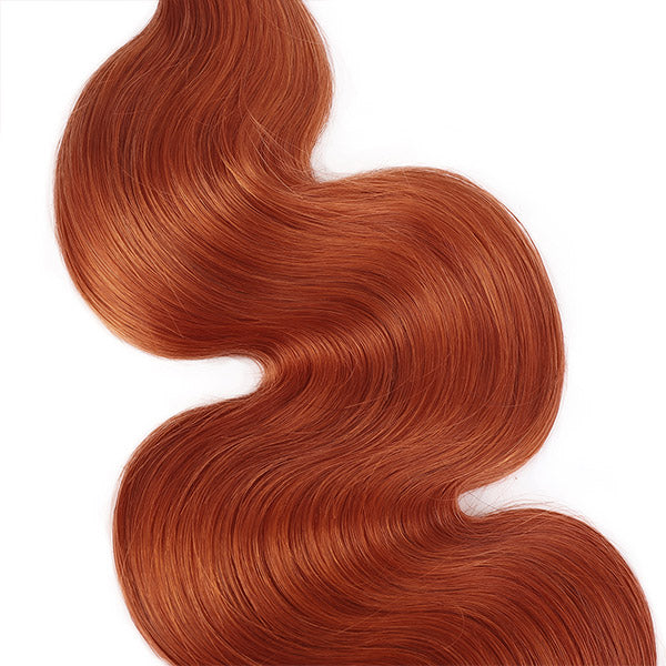 Ginger Color Body Wave Hair Bundles Brazilian Hair Weave