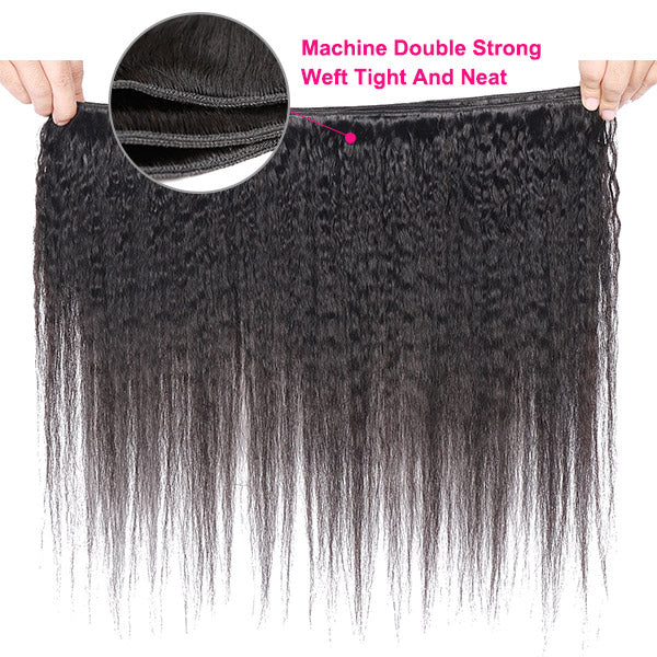 Ishow Brazilian Hair Bundles Unprocessed Kinky Straight Human Hair 4 Pcs/Lot