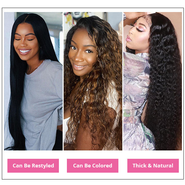 Peruvian Water Wave 3 Bundles With 4*4 Lace Closure Human Hair Extensions