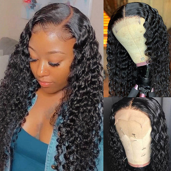 6x6 Deep Wave Lace Front Wigs HD Deep Wave Closure Wig