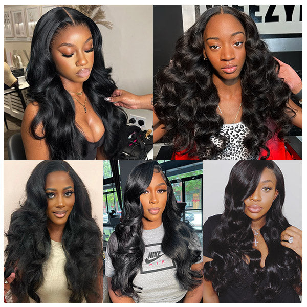 13x4 HD Lace Frontal Wig Loose Wave Human Hair Wigs Invisible Lace Glueless Wigs