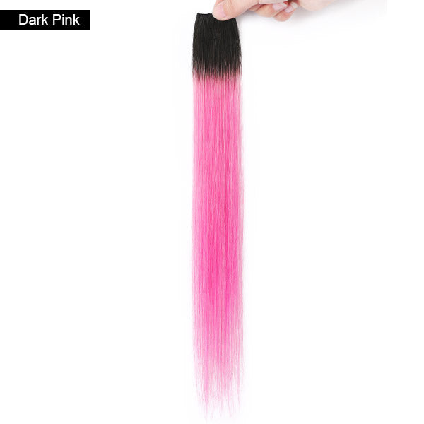 Colored Human Hair Hanging Ear Dyeing For Short Bob Wigs 35CM