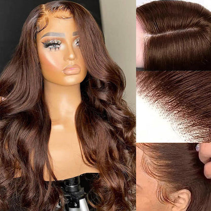 Brown Lace Front Wigs 13x4 Lace Frontal Wig Body Wave Human Hair HD Lace Wigs