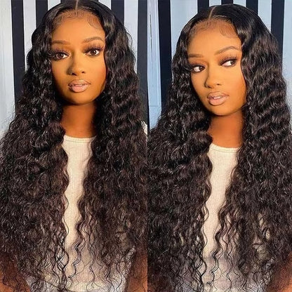 6x6 Deep Wave Lace Front Wigs HD Deep Wave Closure Wig