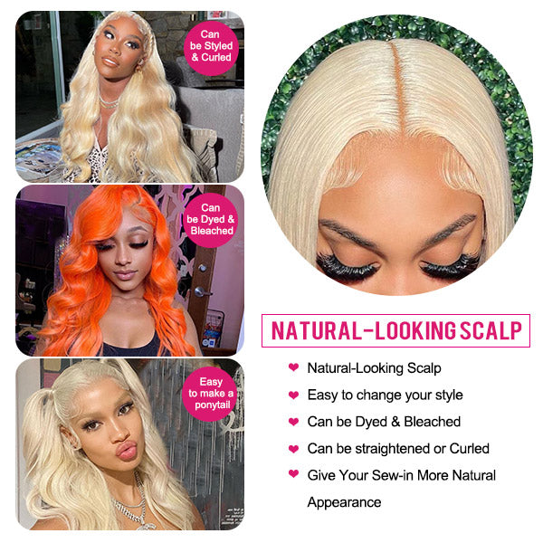 36 Inch Blonde Lace Front Wig 613 Body Wave Wig 13x4 Human Hair Wigs 613 Color Wigs