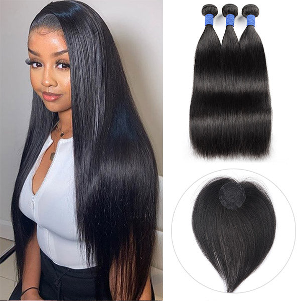 10A Virgin Remy Hair 3 Pieces Brazilian Straight Hair 100% Human Hair Weaves