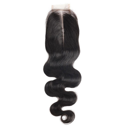 8A Quality Body Wave Hair 3 Bundles With 2*6 Lace Closure