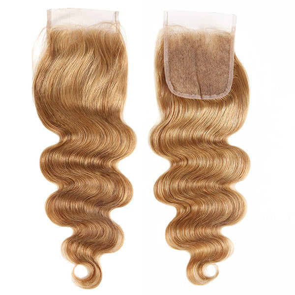 Honey Blonde Body Wave Bundles With Closure 