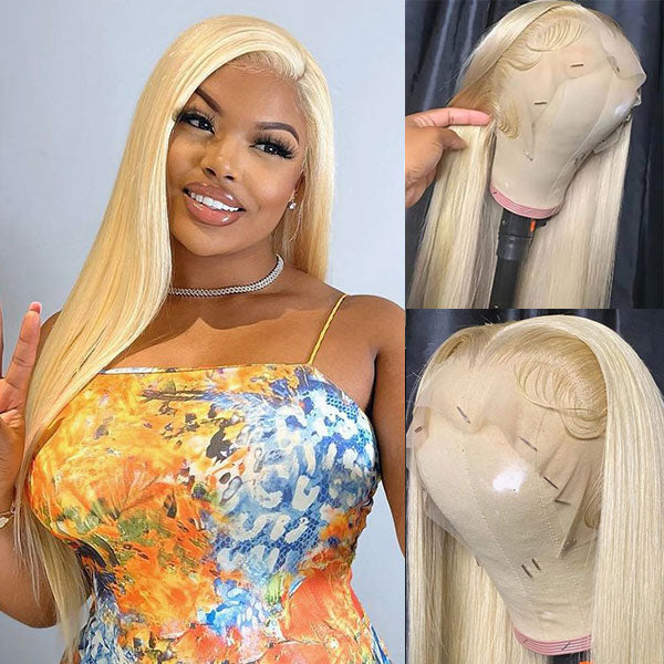 613 Blonde 13x6 Lace Front Wigs Straight Human Hair HD Lace Front Wigs