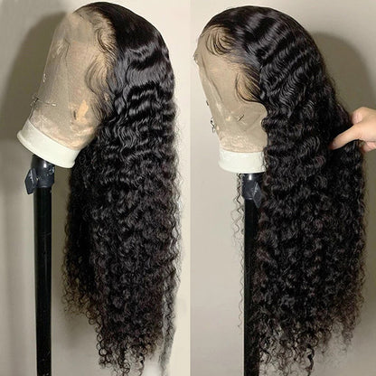 Deep Wave Wig Transparent Lace Wigs Deep Curly Wig 13x6x1 T Part Wigs