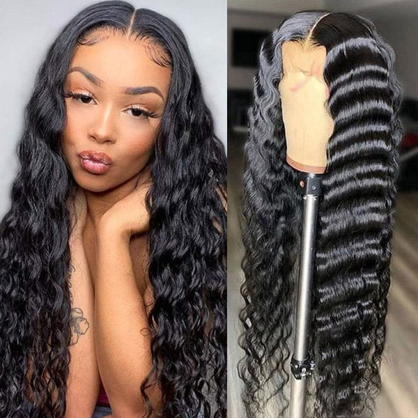 Brazilian Loose Deep Wave Wig 13x4 HD Lace Front Wigs Glueless Human Hair Wigs