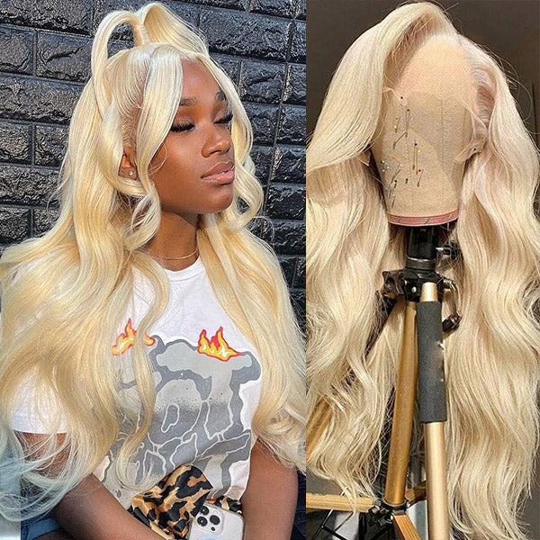 36 Inch Blonde Lace Front Wig 613 Body Wave Wig 13x4 Human Hair Wigs 613 Color Wigs