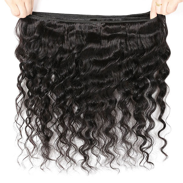 Hairsmarket Brazilian Loose Deep Wave Virgin Hair 3 Bundles With Closure