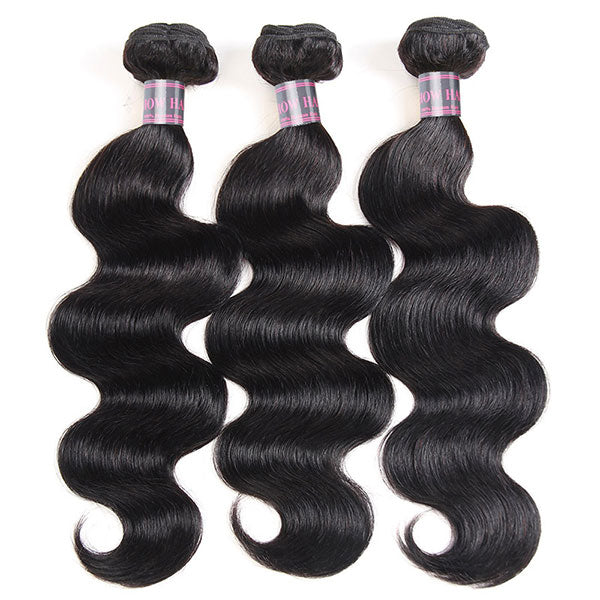 Body Wave Bundles Indian Human Hair Weave 3 Bundles Hair Extensions