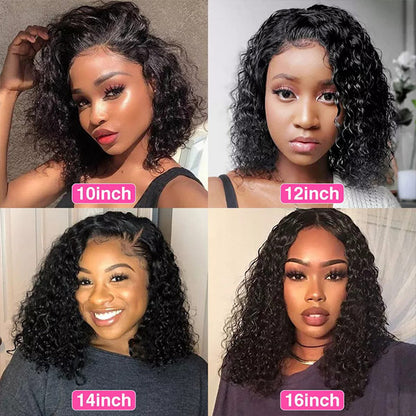 13x4 Curly Bob Lace Front Wig Short Curly Bob Human Hair Wigs