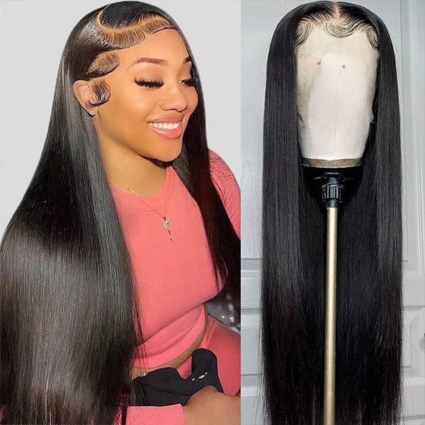 Undetectable Lace Wigs 13x4 HD Lace Frontal Wig Straight Human Hair Wigs 30 Inch