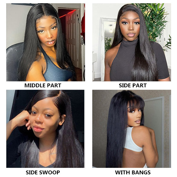 Straight Lace Front Wigs Human Hair 13x4 HD Lace Frontal Wig