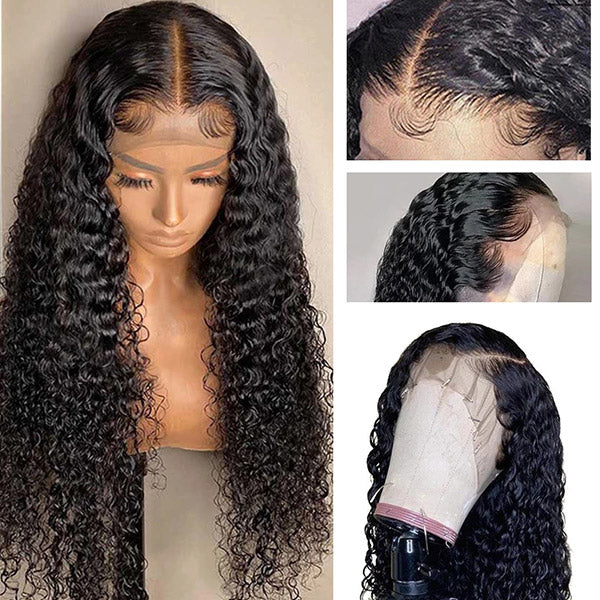 Kinky Curly Wig 13x4 Lace Front Wig Invisible HD Transparent Lace Wigs