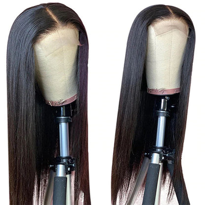 Straight Hair Wig 4x4 Lace Closure Wig HD Transparent Lace Wigs Glueless Human Hair Wigs