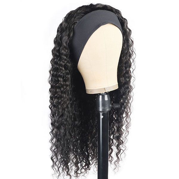 Deep wave curly wig