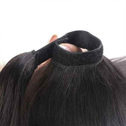 Wrap Around Ponytail Human Virgin Straight Hair