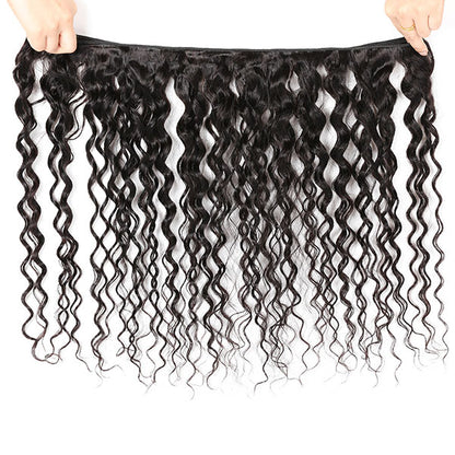 Hairsmarket Virgin Hair 8A Ishow Hair Brand Water Wave Human Hair Bundles Buy 3 Bundles Get 1 FREE Closure