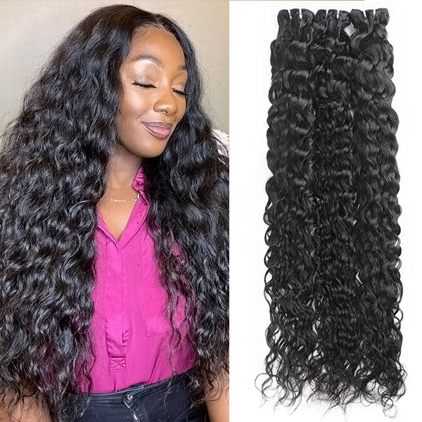 Peruvian Virgin Hair Water Wave 3 Bundles Human Hair Deals