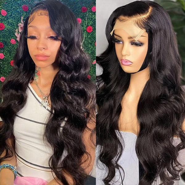 Body Wave Human Hair Wigs 4x4 Lace Closure Wig Brazilian Hair HD Lace Wigs 8-30 Inch