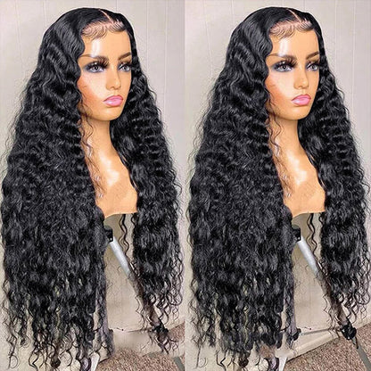 13x4 Lace Frontal Wig Water Wave Human Hair Wigs Affordable Glueless Transparent Lace Wigs