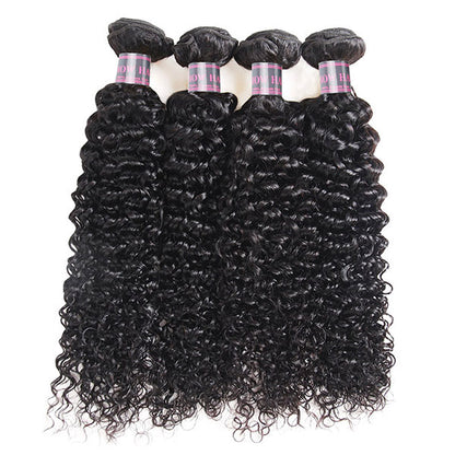 Ishow Brazilian Curly Human Hair 4 Bundles Cheap Virgin Hair Extensions