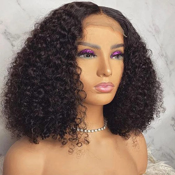 13x4 Curly Bob Lace Front Wig Short Curly Bob Human Hair Wigs