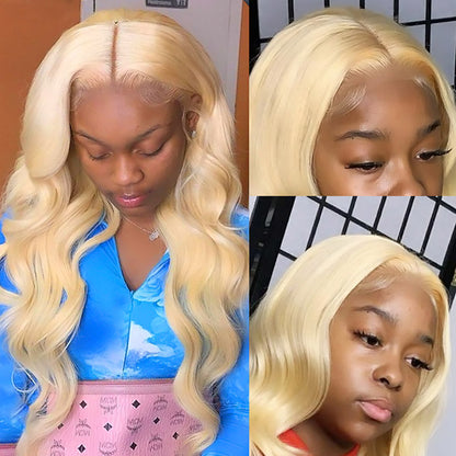 613 Body Wave Lace Wigs 13x4 Lace Frontal Wig Virgin Human Hair Blonde Wigs